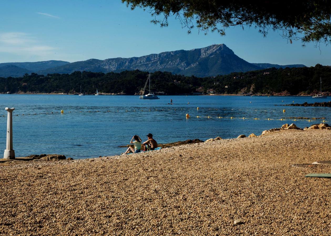 Villa Antoine Appartement Rdj Vue Mer Clim Wifi Parking Plage 50M La Garonne Le Pradet Exterior photo