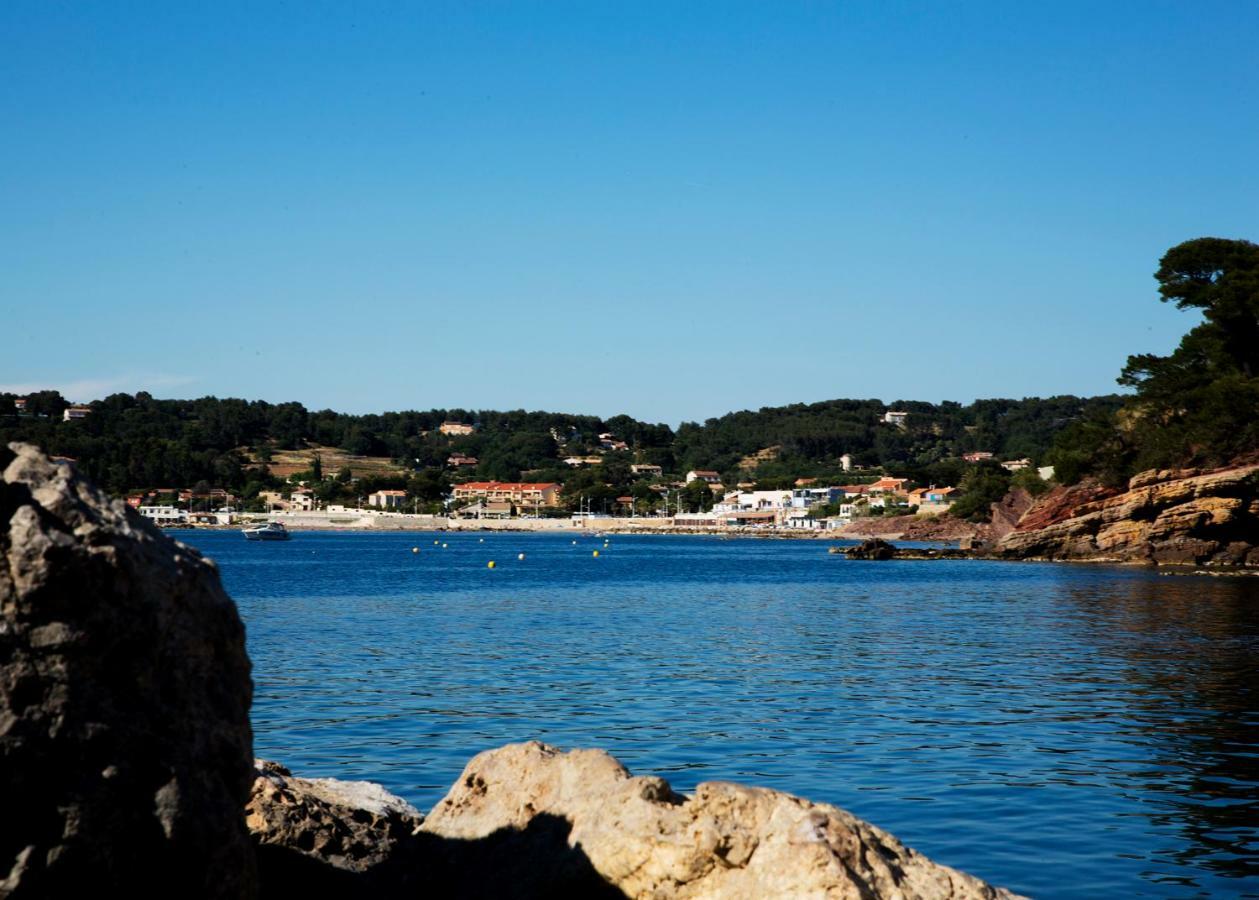 Villa Antoine Appartement Rdj Vue Mer Clim Wifi Parking Plage 50M La Garonne Le Pradet Exterior photo